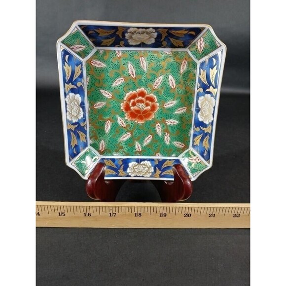 Vintage Otagiri Chinoiserie Japanese Floral OMC Kozangama Japanese Dish USED - Picture 3 of 4